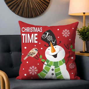 Almofada Feriados de Natal bonitos de Snowman