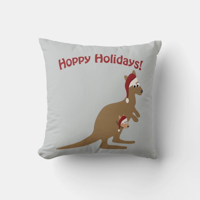 Almofada Feriados Hoppy! Natal Kangaroo (Frente)