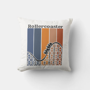 Almofada Férias de Verão ao longo do Rollercoaster Retro