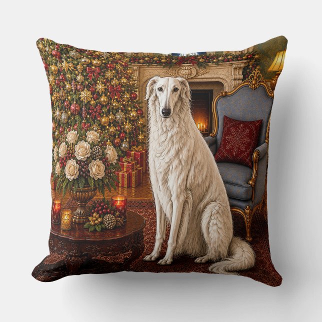 Almofada Férias do Borzoi  (Frente)