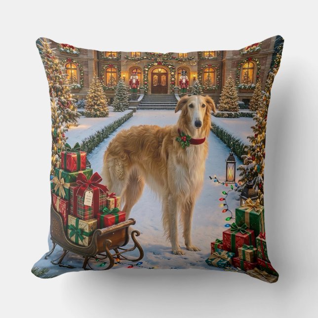 Almofada Férias do Borzoi  (Frente)