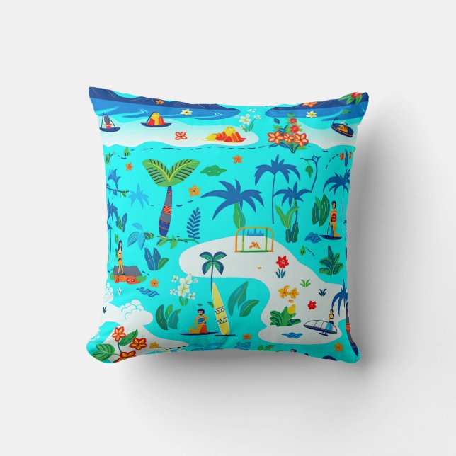 Almofada Férias Tropicais (Frente)
