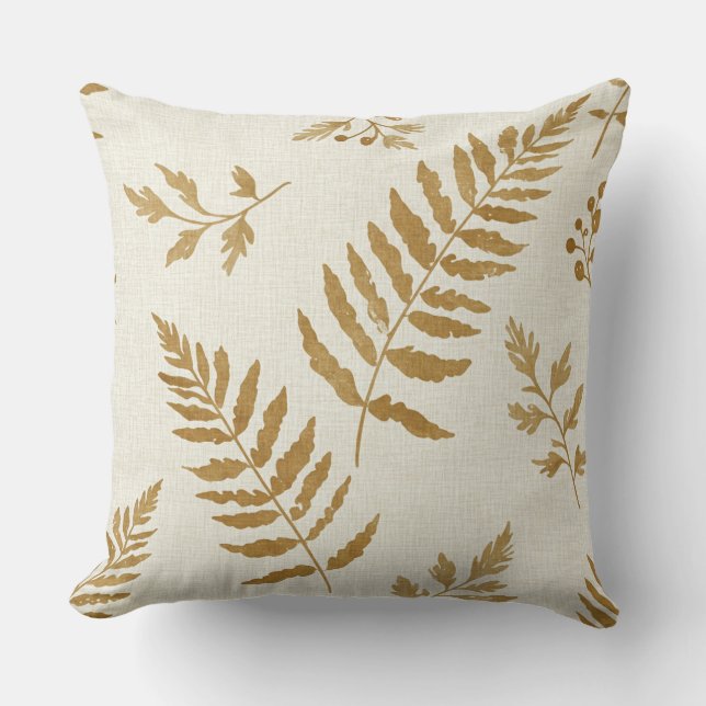 Almofada Fern Leaves, por Natasha Us (Frente)