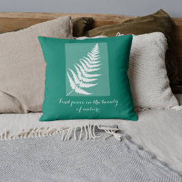 Almofada Fern Motivation Boho green