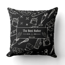 ferramentas de panificação e branco preto comida p