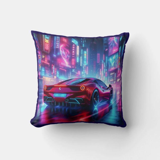 Almofada ferrari neon  (Frente)