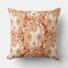 Almofada ferrugem de crânio de gato