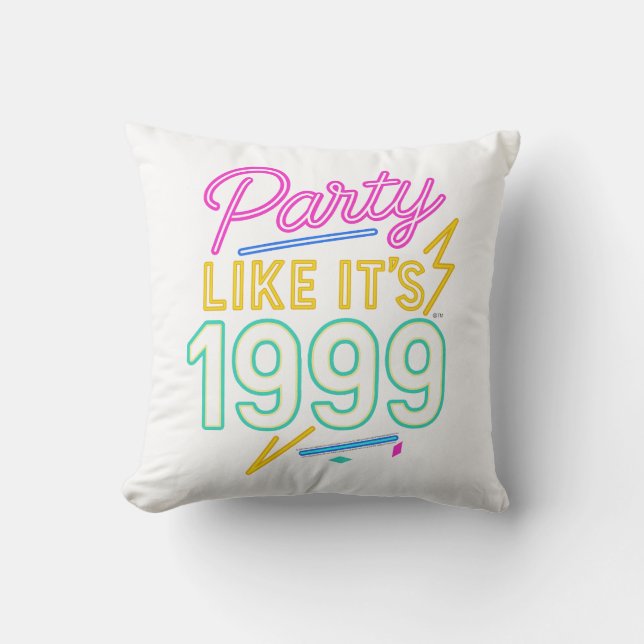 Almofada Festa Como Se Fosse 1999®™ – Neon Voltage (Frente)