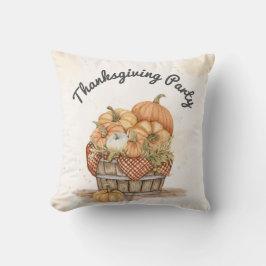 Almofada Festa de Bompkin de Ação de Graças