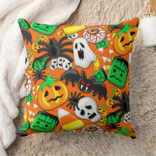 Almofada Festa de Candies do Halloween Spooky