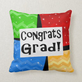 Almofada Festa de formatura multicolorido festiva do