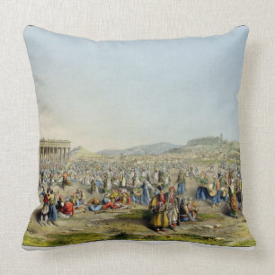 Almofada Festival em Atenas, bar. por J. Rodwell, 1830