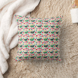 Almofada Festive Christmas Pattern Throw Pillow