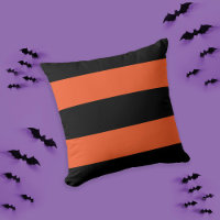 Festivo Halloween Black and Orange Bold Stripe