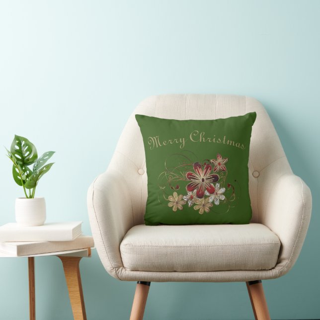 Almofada Festivo Holiday Laurel Green (Cadeira)