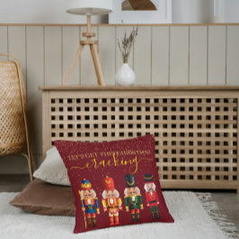 Almofada Festivo Moderno Xmas Red Cute Nutcracker
