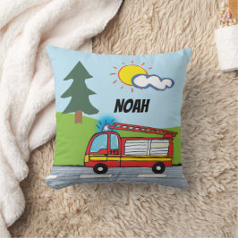 Almofada Feuerwehrauto | personalisierbares Kissen