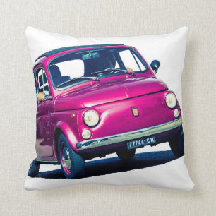Almofada Fiat roxo 500 em Italia, coxim clássico do carro