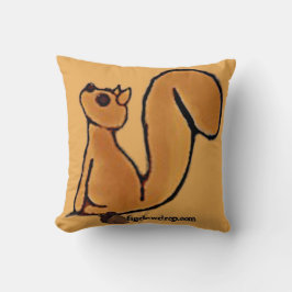 Almofada figdewdrop Squirrel sit Throw Pillow