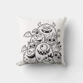Almofada Figura de personagens de monstro de desenho animad