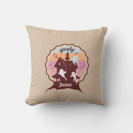 Almofada Figurino de Halloween Retro Spooky, Fantasma da Ca