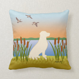 Almofada Filé de Pássaro Amarelo Labrador