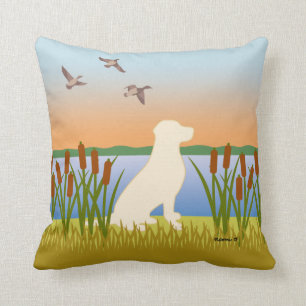 Almofada Filé de Pássaro Amarelo Labrador
