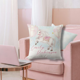 Almofada Filhinha de conto de fadas Estrelas de balões cor-