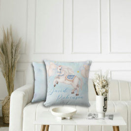 Almofada Filhinho de conto de fadas Estrelas de balões Azui