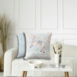 Almofada Filhinho de conto de fadas Estrelas de balões Azui