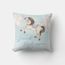 Almofada Filhinho de conto de fadas Estrelas de balões Azui