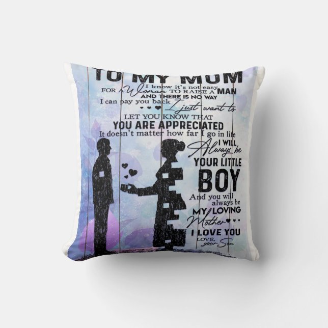 Almofada Filho Da Mãe Para A Minha Mãe | Bonito presente (Frente)