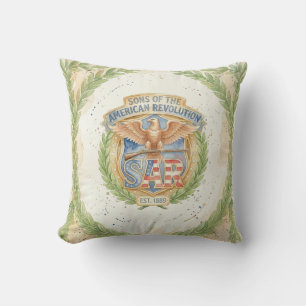 Almofada Filhos da Revolução Americana SAR Est 1889 Orgulho