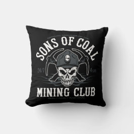 Almofada FILHOS DO clube de mineração de CARVÃO