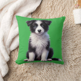 Almofada Filhote de Border Collie Fofo