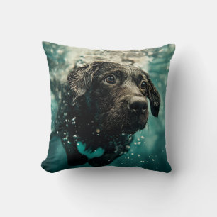Almofada Filhote de Labrador Nadando Embaixo d'Água Design