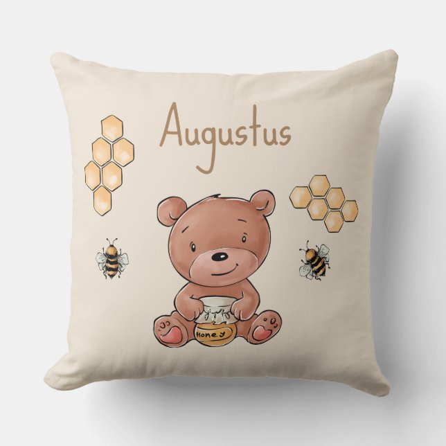 Almofada Filhote de Urso Mel Cute (Frente)
