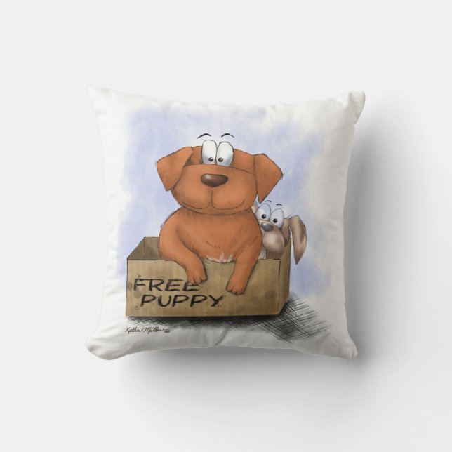 Almofada Filhote Grátis Mais 1 Cartoon (Frente)