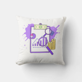 Almofada Financial Analysis Report Money Magnifying Glass