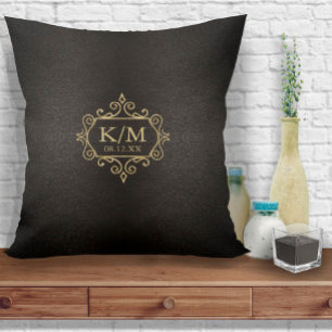 Almofada Fine Filigree Dourado Wedding ID871