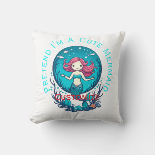 Almofada Fingir que sou uma sereia fofa Thunder_Cove