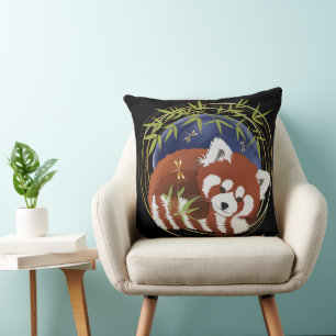Almofada FIRE FOX red panda travesseiro decorativo 2 tamanh