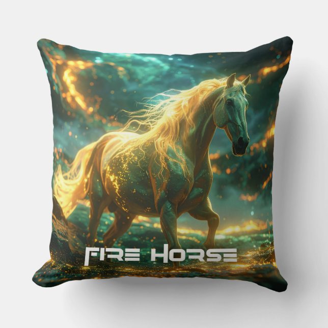 ALMOFADA FIRE HORSE - CHINESE ZODIAC -  (Frente)