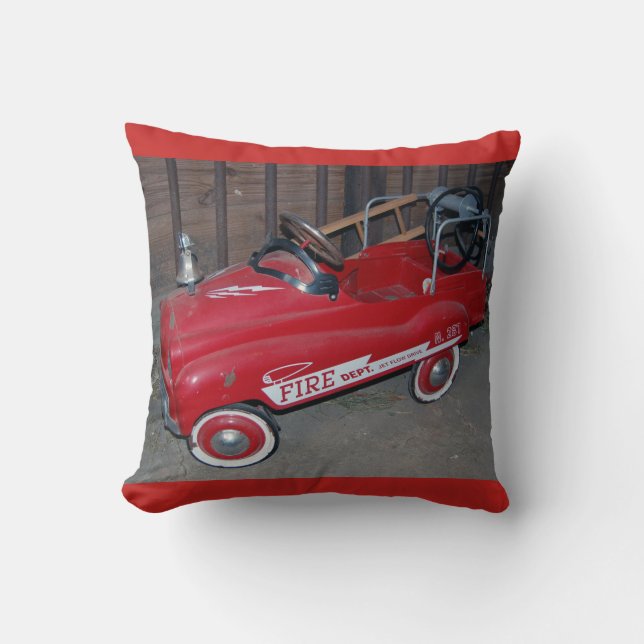 Almofada Fire Truck Toy no Natal (Frente)