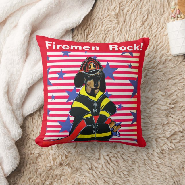 ALMOFADA FIREMAN DACHSHUND (Cobertor)