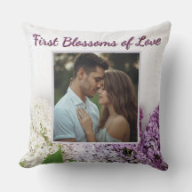 First Blossoms of Love Pillow | Personalized 
