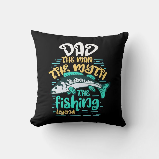 Almofada Fisher Pai A Legenda De Pesca (Frente)
