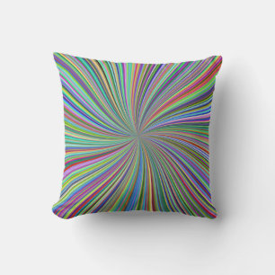 Almofada Fita Colorida Enérgica Sunburst