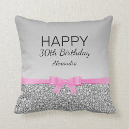 Almofada Fita E Aniversário Da Glitter