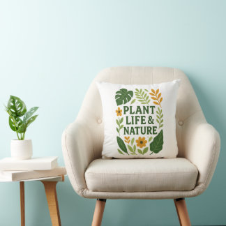 Almofada Fitossanidade e Natureza - Design botânico